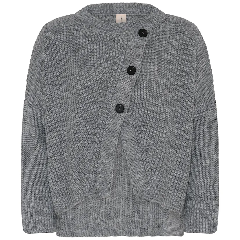 Skovhuus Skovhuus Kvinne Strikket Cardigan Grey Melange XL