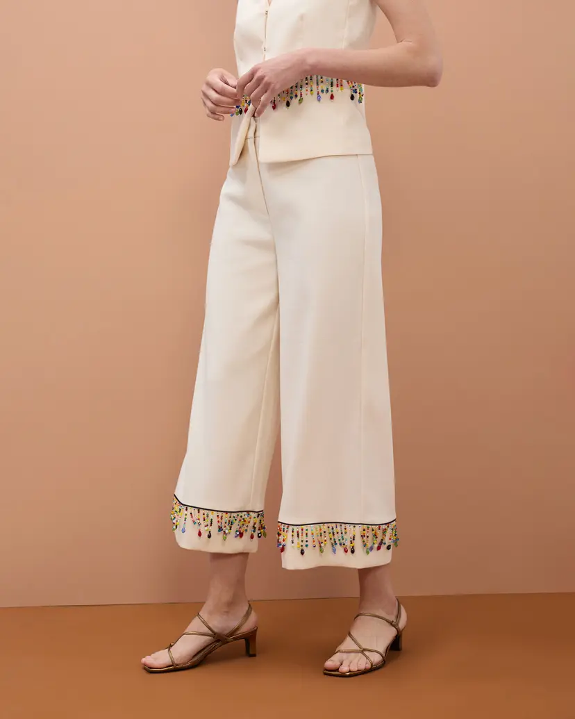 Maite by Lola Maite by Lola MS2614005 Beige Culotte pants