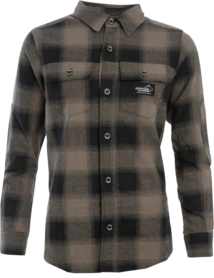 Arrak Outdoor Arrak Outdoor Arrak W's Flannel Shirt Brown