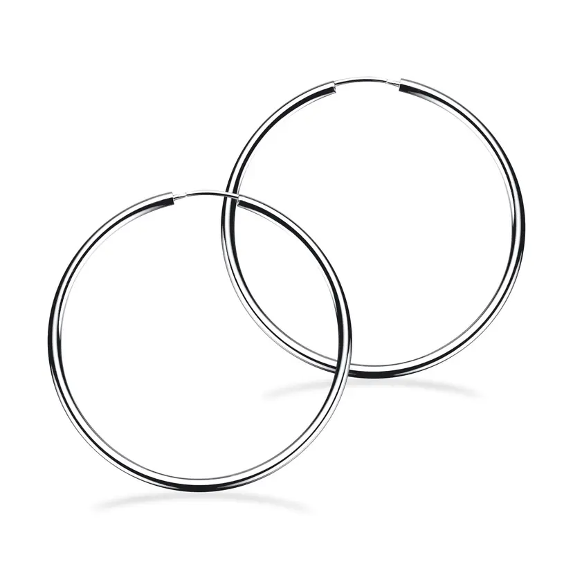 Scrouples Scrouples - Sølv creoler med vridlås, 40mm - 190142