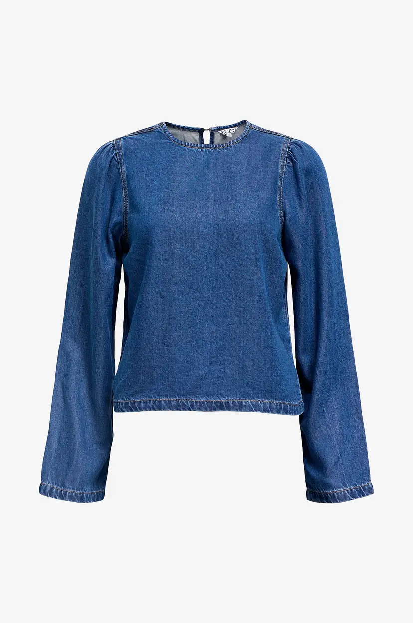 Object Collectors Item Bluse objFrame Re L/S Top - Blå