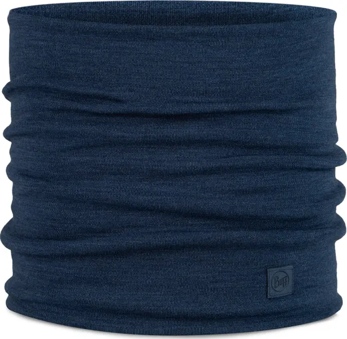 Buff Buff Merino Heavyweight Neck Warmer Solid Night Blue