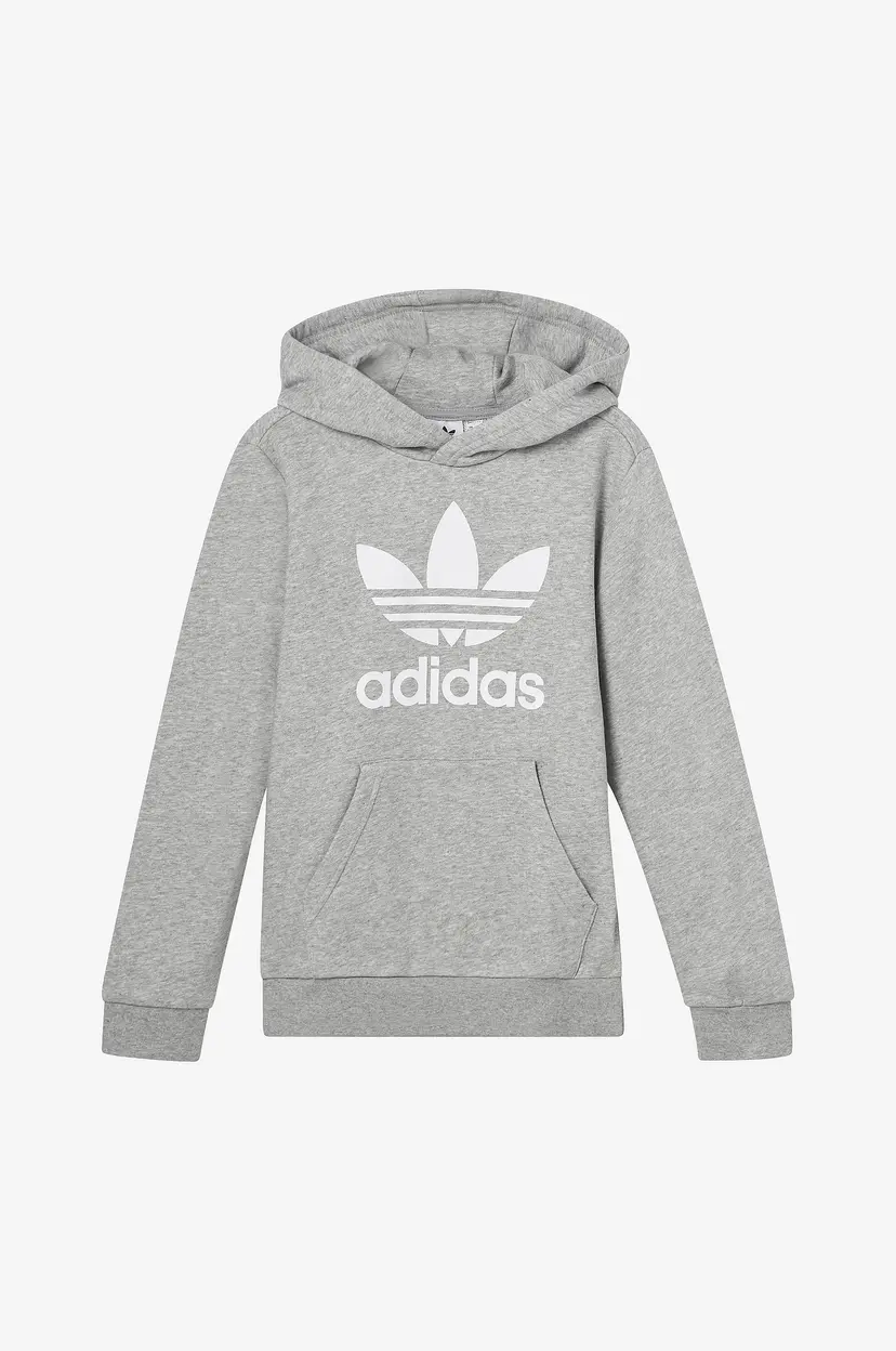 Adidas Originals Hettegenser Trefoil Hoodie - Grå
