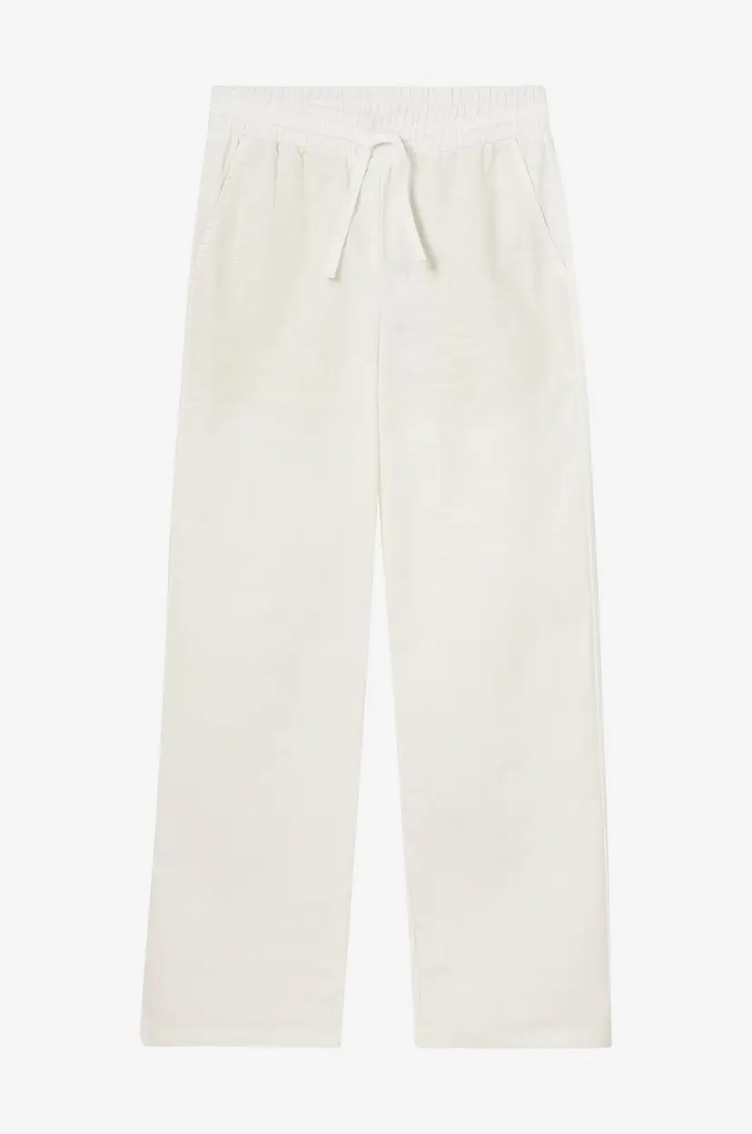 Grunt Bukser Allan Linen Pants - Hvit