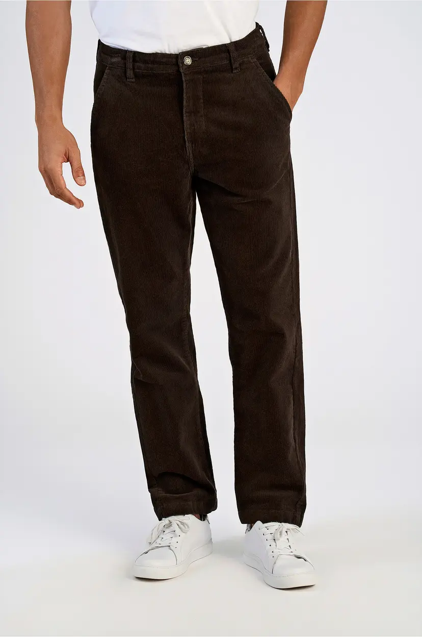 Lindbergh Manchester-bukser Superflex Corduroy Chino Pants - Brun