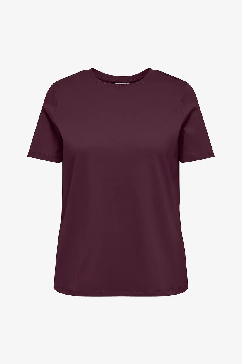 Only Carmakoma T-skjorte carJen Life SS Jeans Tee Jrs - Rød