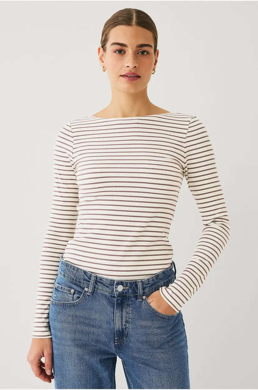 Ellos Collection Topp med lange ermer - Brun