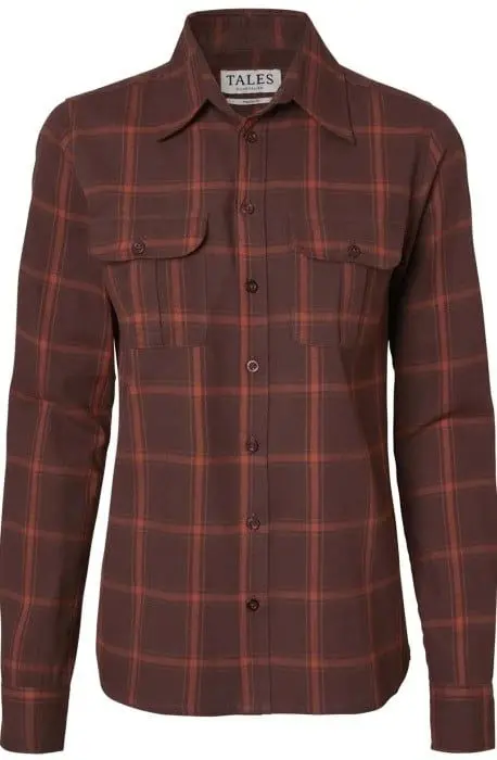 Chevalier Chevalier Eagle Flannel Shirt Women Fox Red Checked