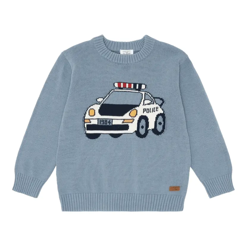 Hust and Claire Hust and Claire - Genser Knit Pelle Policecar Light Blue
