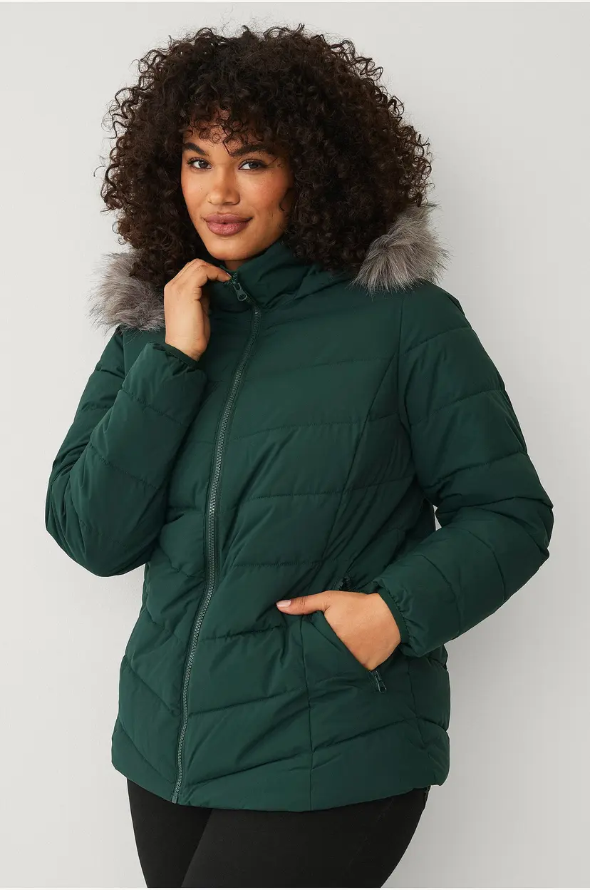Zizzi Jakke caJulia L/S Jacket - Grønn