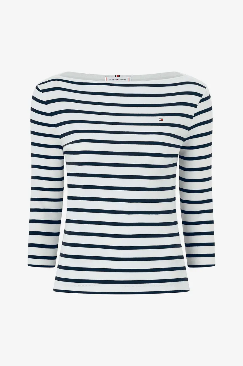 Tommy Hilfiger Topp New Cody Slim Boat-nk 3/4 Slv