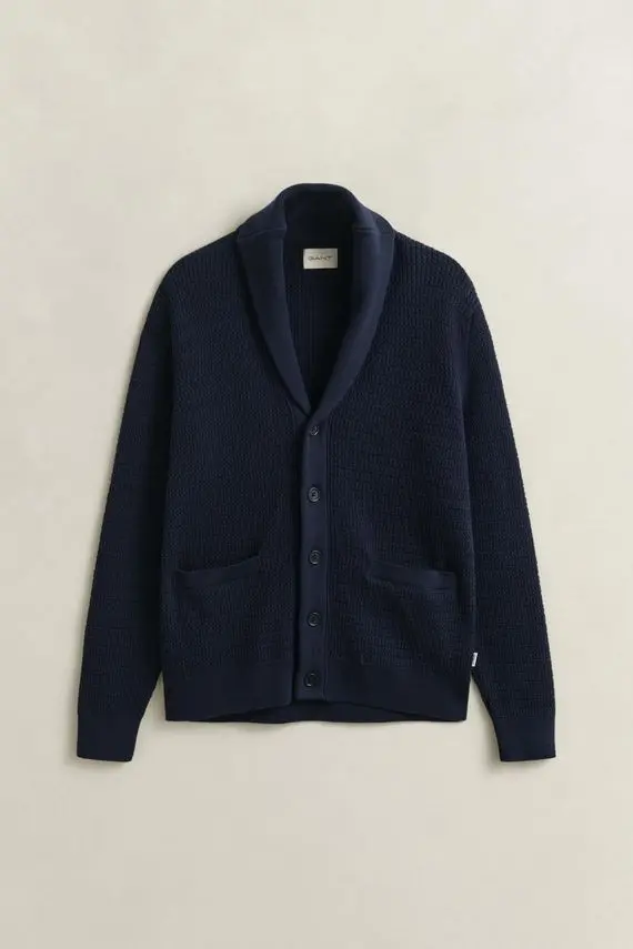 Gant MINI CABLE SHAWL COLLAR CARDIGAN