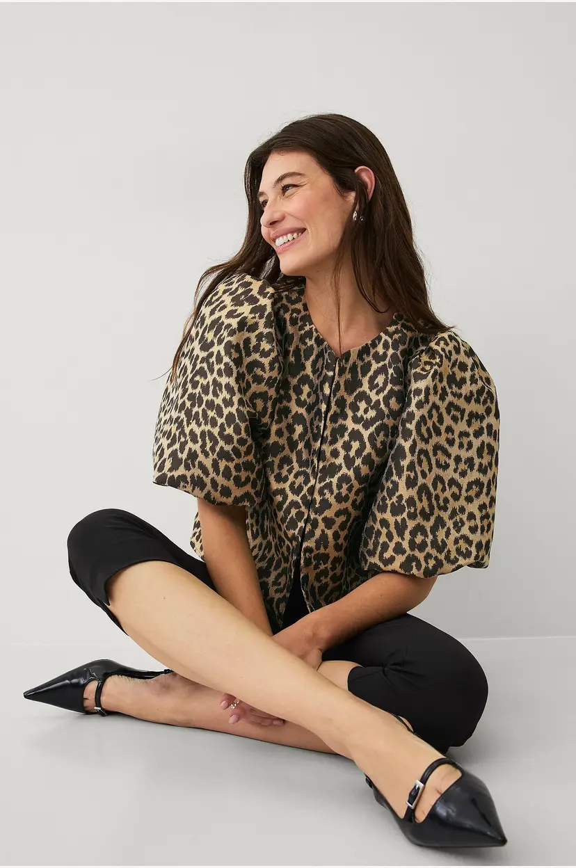 Ellos Collection Jacke i jacquard - Gul