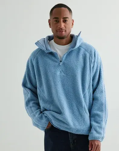 Adidas Originals Adidas Originals Borg Tg Zip Hd Hoodies Blå
