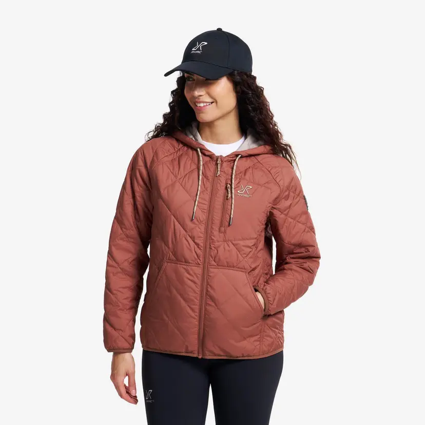 RevolutionRace Tapa Quilt Insulated Jacket Dame Pink Mahogany