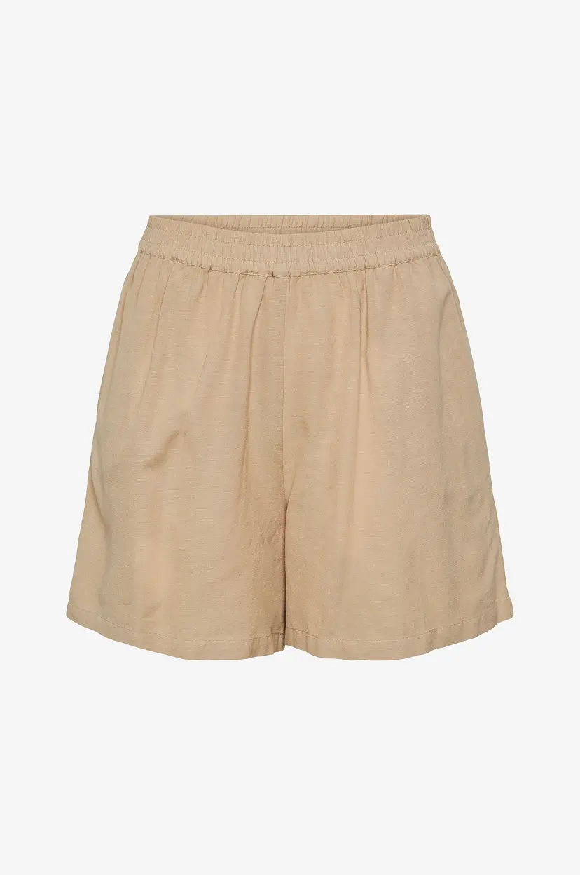 Pieces Shorts pcMilano HW Shorts - Beige