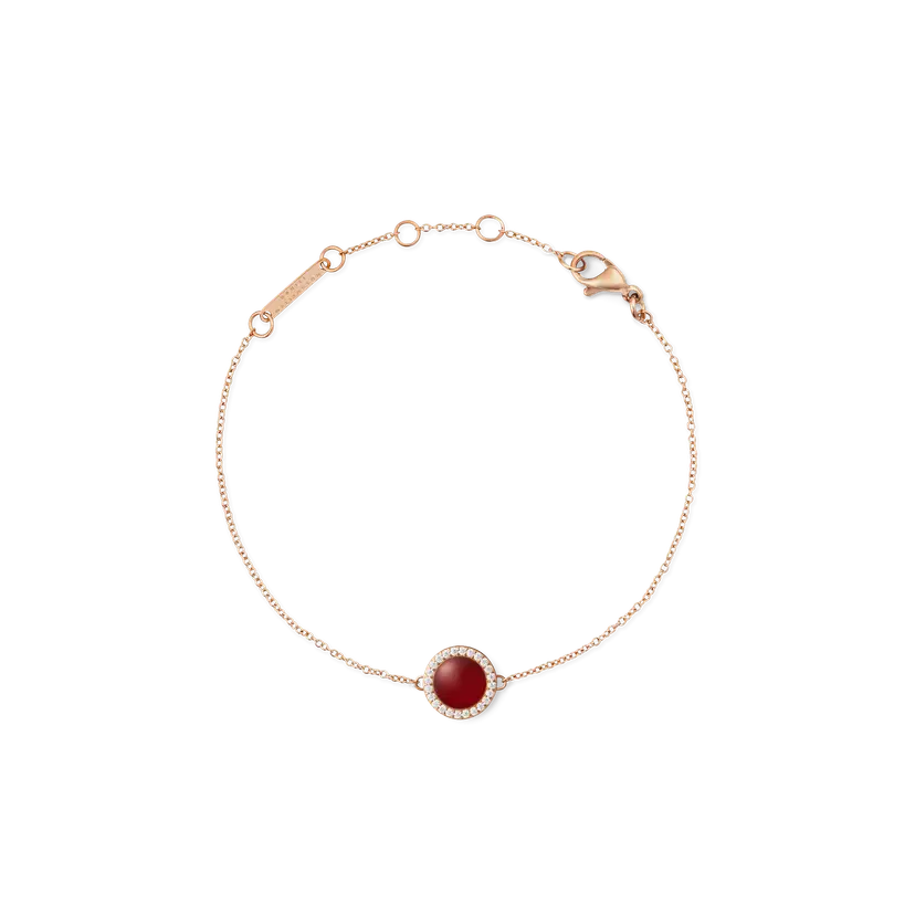 Daniel Wellington Rose Gold Bracelet Audrey Red Agathe | DW