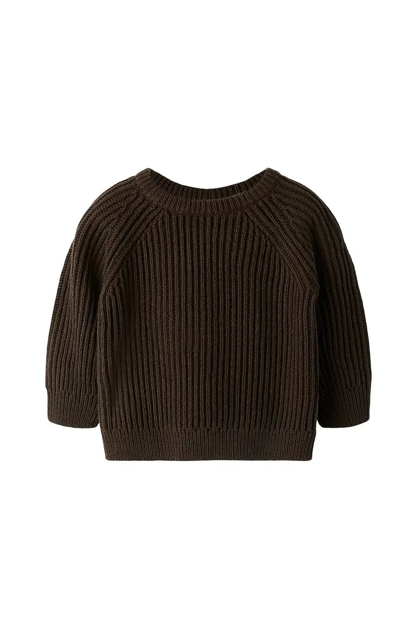 NAME IT Pullover nmmVolly LS Knit - Brun