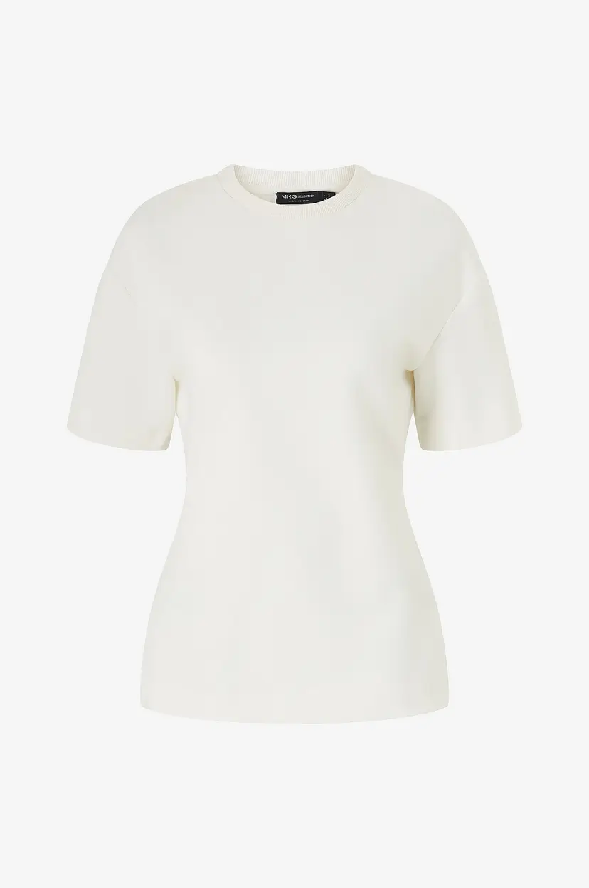 Mango Topp T-shirt Ava - Hvit