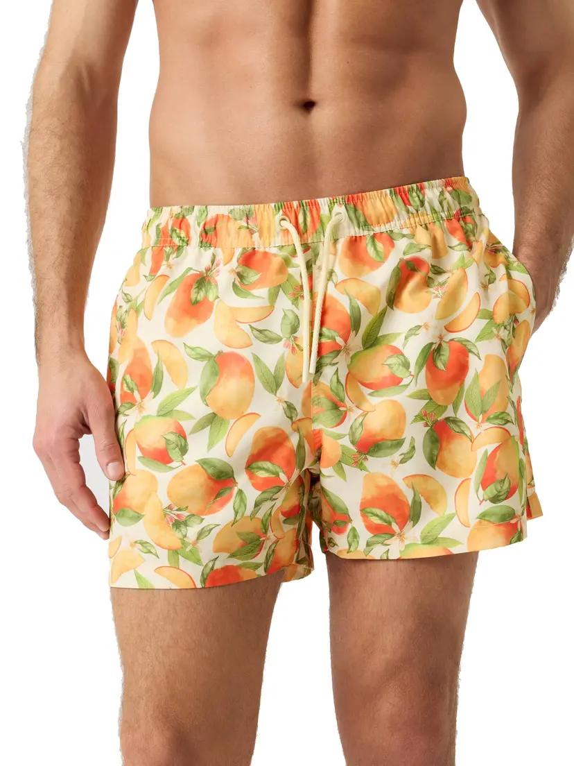 Björn Borg Björn Borg Men's Borg Print Swim Shorts BB Summer Peach 1