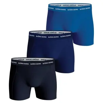 Björn Borg Björn Borg 3P Essential Shorts Marine/Blå bomull XX-Large Herre