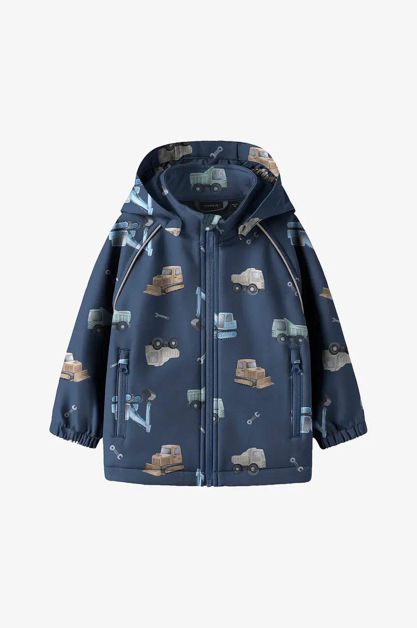 NAME IT Softshell jakke Nmmalfa08 Softshell - Blå