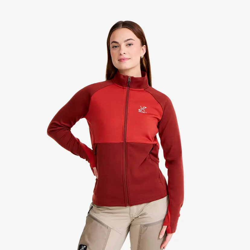 RevolutionRace Hill Fleece Dame Fired Brick