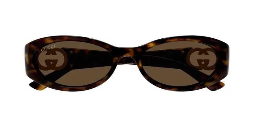 Gucci GG1660S solbriller, havana