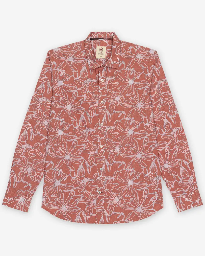 Ganesh Ganesh 75700DB Brick Shirt