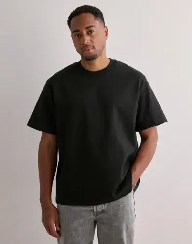 Jack & Jones Jack & Jones Jcospongy Tee Ss Crew Neck Kortermede t-shirts Svart
