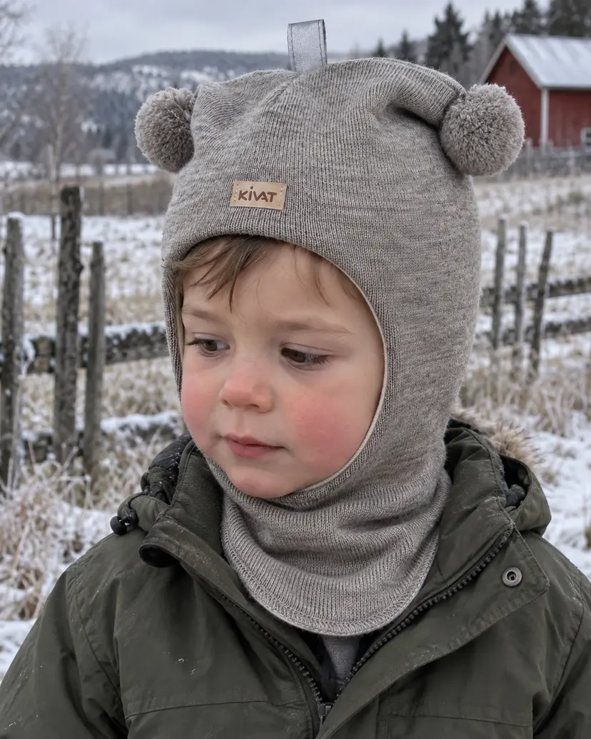 Kivat Balaclava i ull «Kivat» Beige