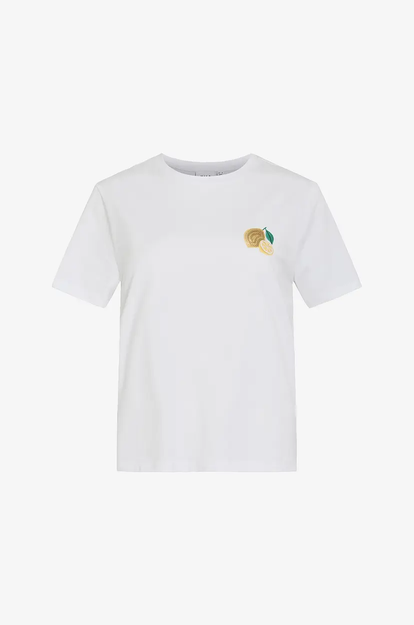 Vila T-skjorte viNora S/s - Hvit
