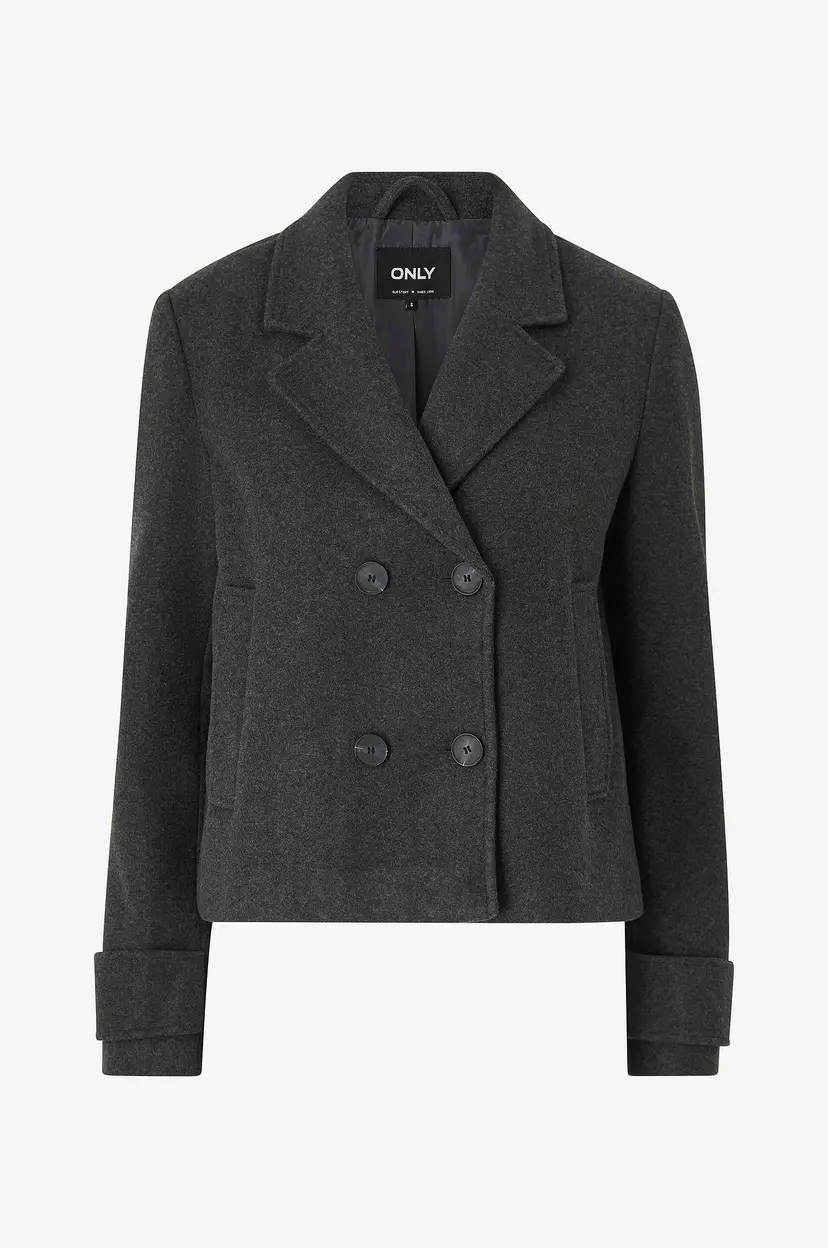 ONLY Jakke onlFreja Life Short DB Jacket Otw - Grå