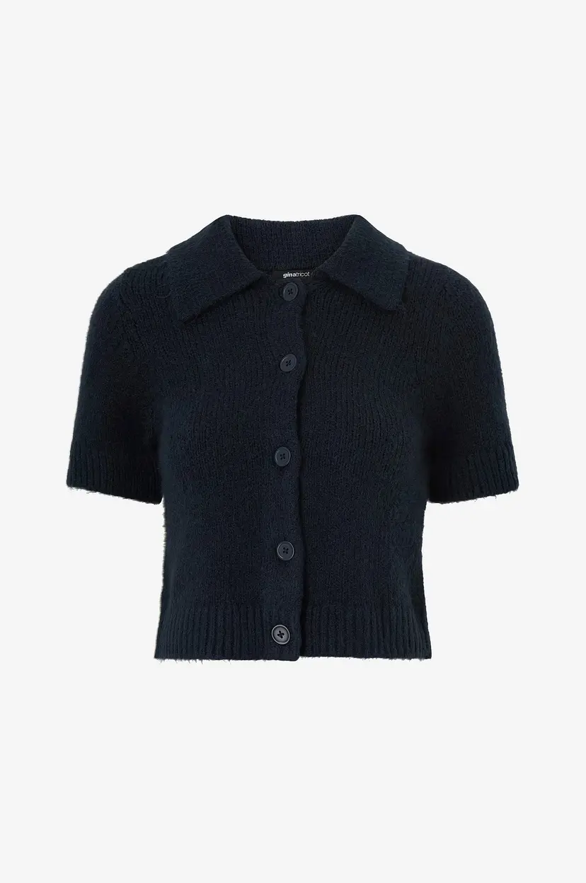 Gina Tricot Kardigan Knitted - Blå