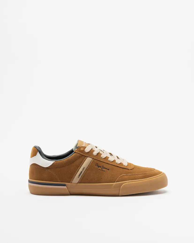 Pepe Jeans London Pepe Jeans London Kenton Suede Camel Sneakers