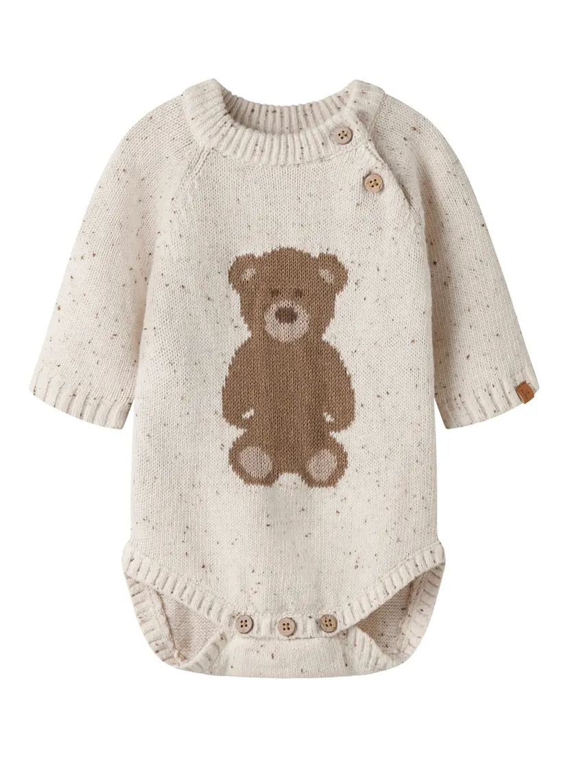 Lil`Atelier Strikket body «GALTO» Turtledove Teddy