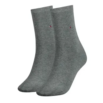 Tommy Hilfiger Tommy Hilfiger Strømper 2P Women Classic Casual Socks Grå Str 39/42 Dame