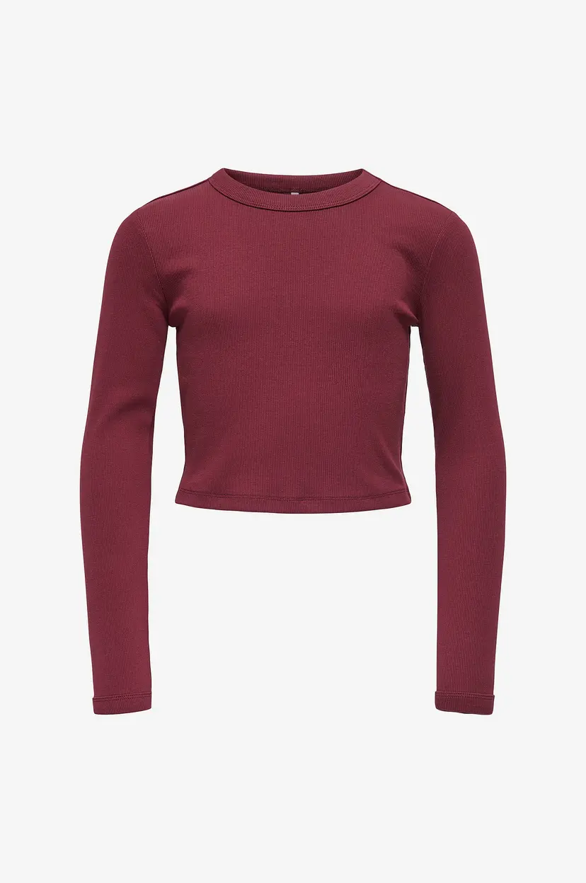 Kids Only Topp kogBina Life L/s O-neck - Rød