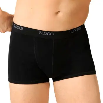 Sloggi Sloggi For Men Basic Shorts Svart bomull Small Herre