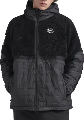 ColourWear ColourWear Men's Morph Teddy Hoodie Black