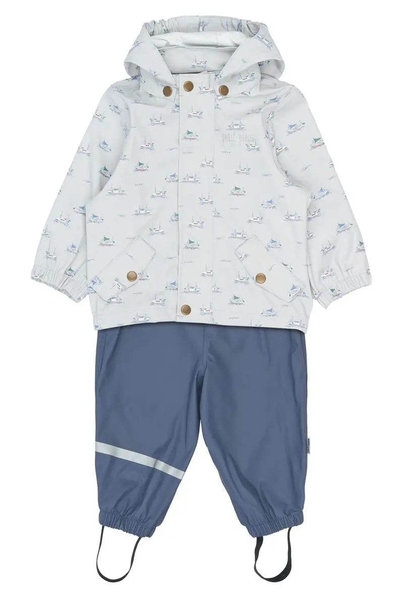 Petit Piao Petit Piao Dai Regnsett Boat Pearl Blue (98 /3 år)