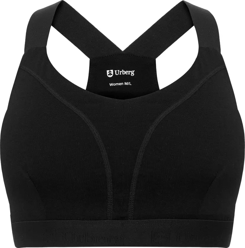 Urberg Urberg Women's Merino Wool Soft Bra Black Beauty