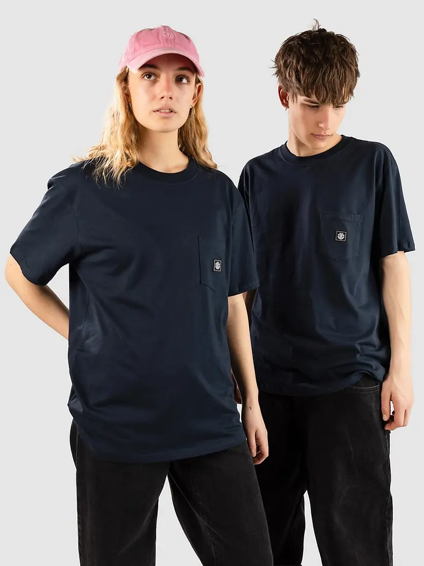 Element Element Icon Label Pocket T-skjorte blå