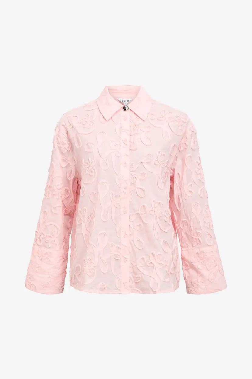 Object Collectors Item Skjorte objRoya L/S LO Shirt - Rosa