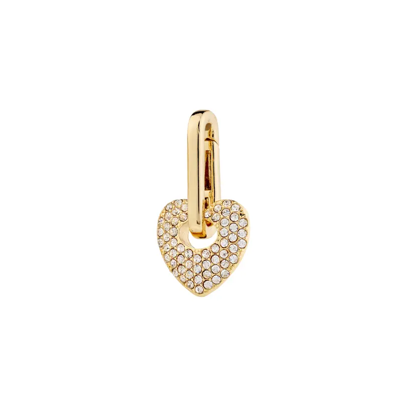 Pilgrim Pilgrim CHARM krystallhjerteanheng gullbelagt