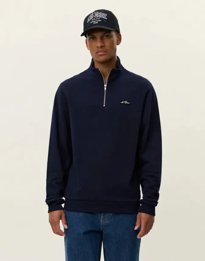 Les Deux Patch Half-Zip Sweatshirt
