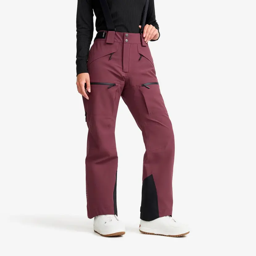 RevolutionRace Atlas 3L Ski Pants Dame Mauve Wine