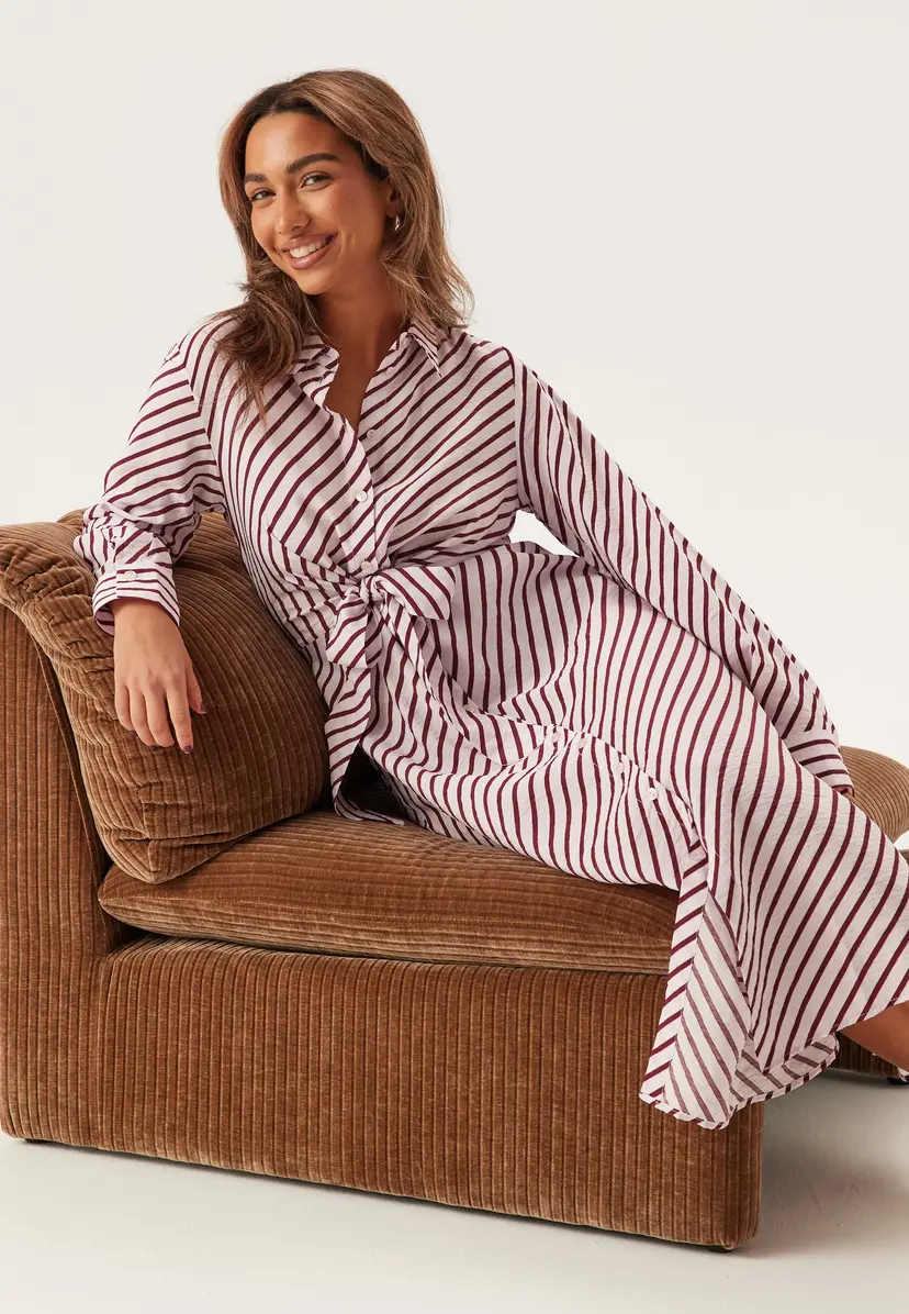 Bubbleroom Tie Detail Shirt Dress