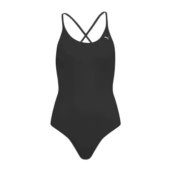 Puma Puma V-Neck Padded Swimsuit Svart Small Dame