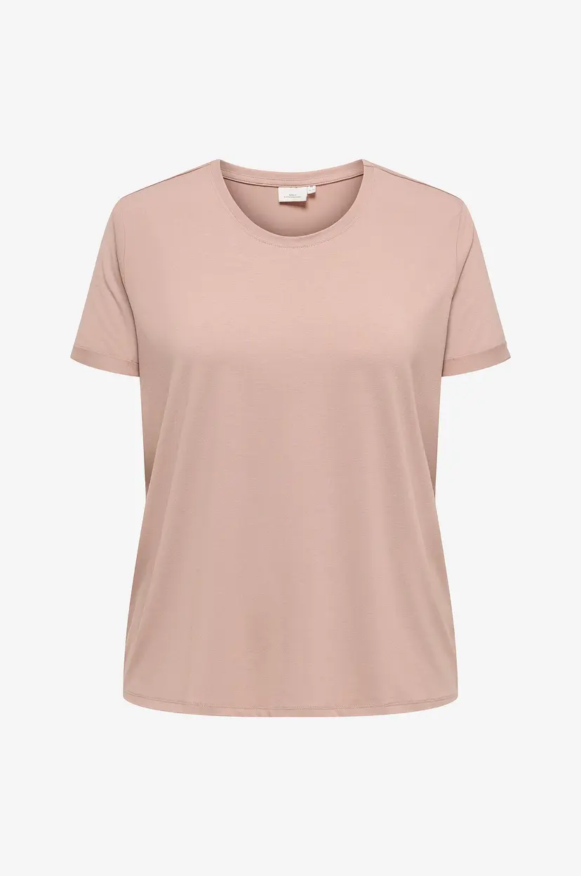Only Carmakoma Topp carMoster S/S Fold UP Top Jrs - Beige